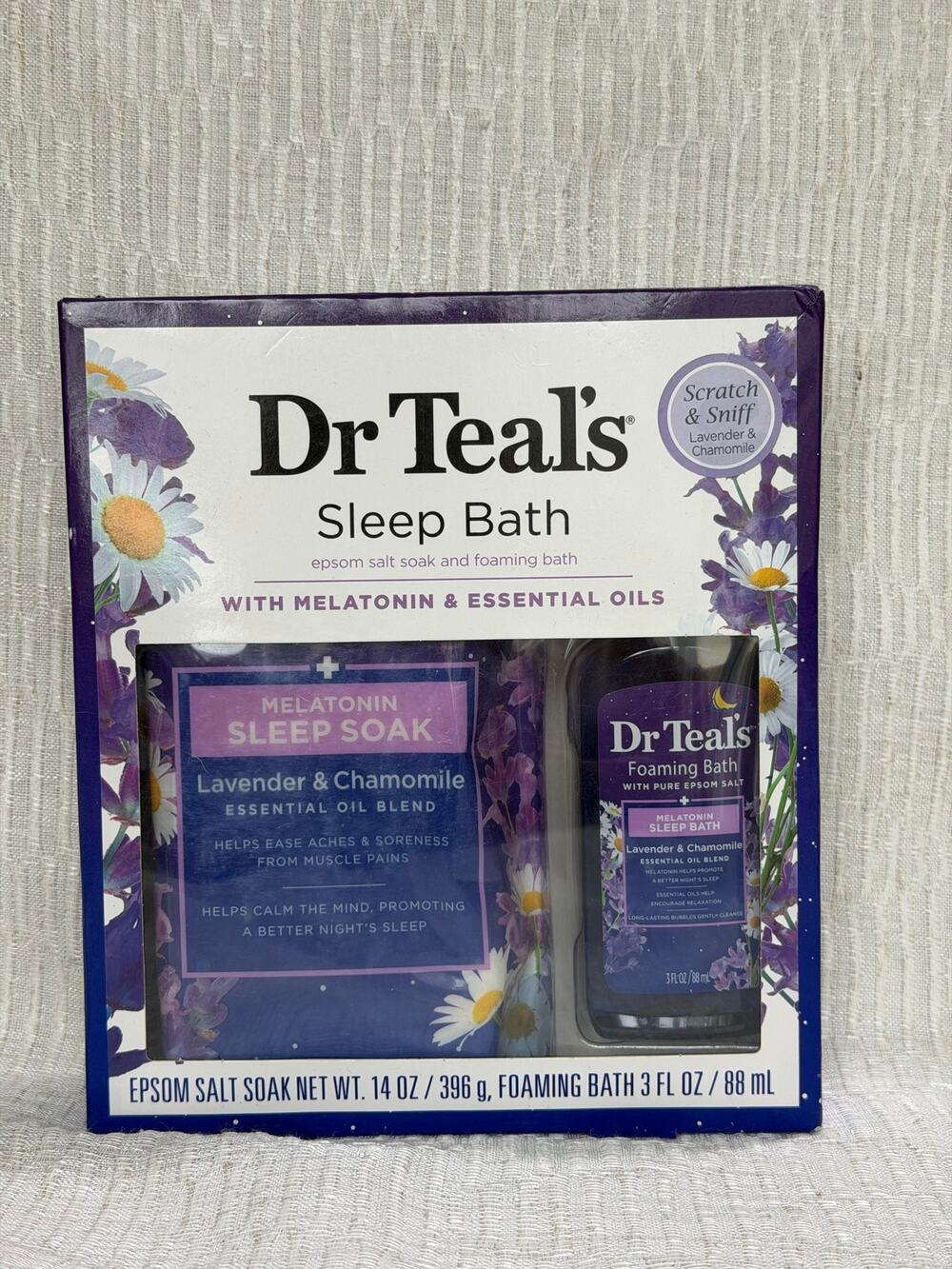 Dr Teal's Sleep Bath Epsom Salt Soak and Foaming Bath Lavender & Chamomile